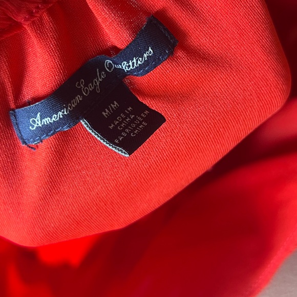 AEO Red Ruffle Mini Dress - Picture 3 of 3